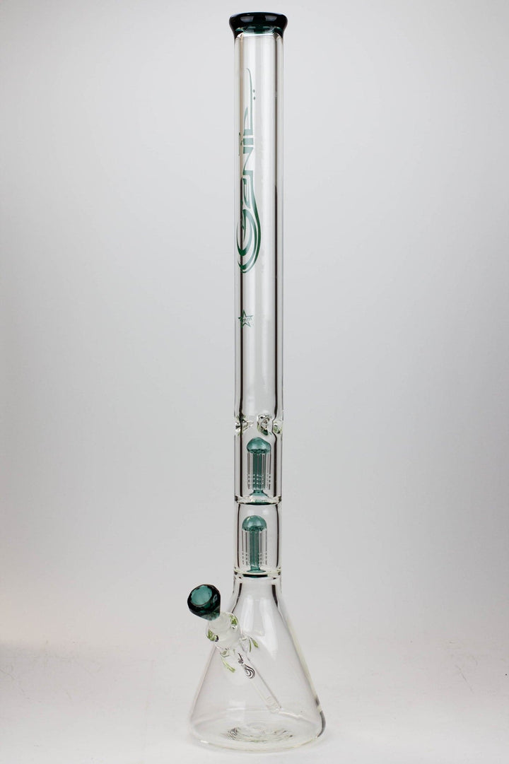 Genie 9 mm dual tree arms beaker glass water pipes 30"_12