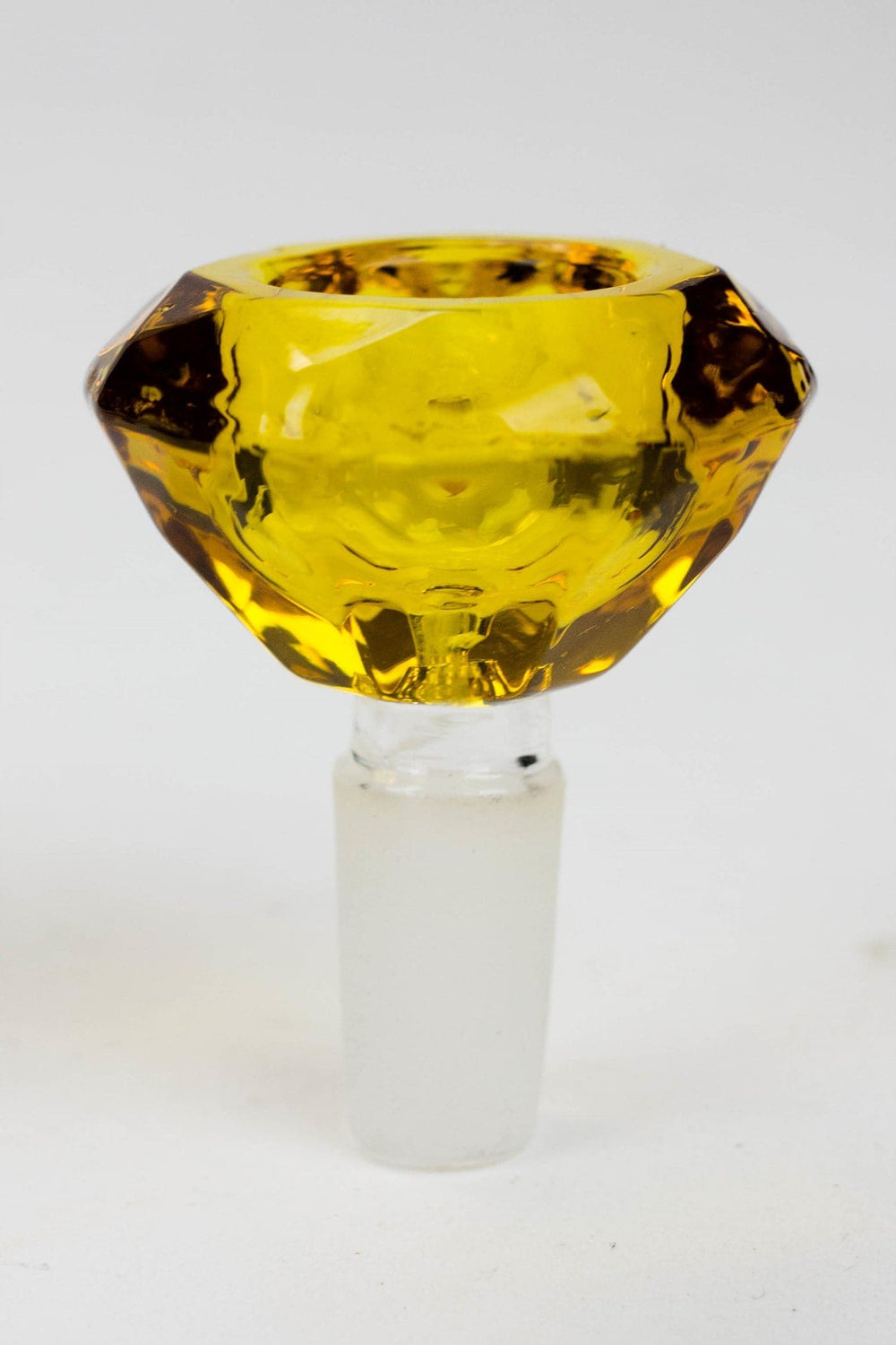 Diamond cutting shape wide glass bowl_1