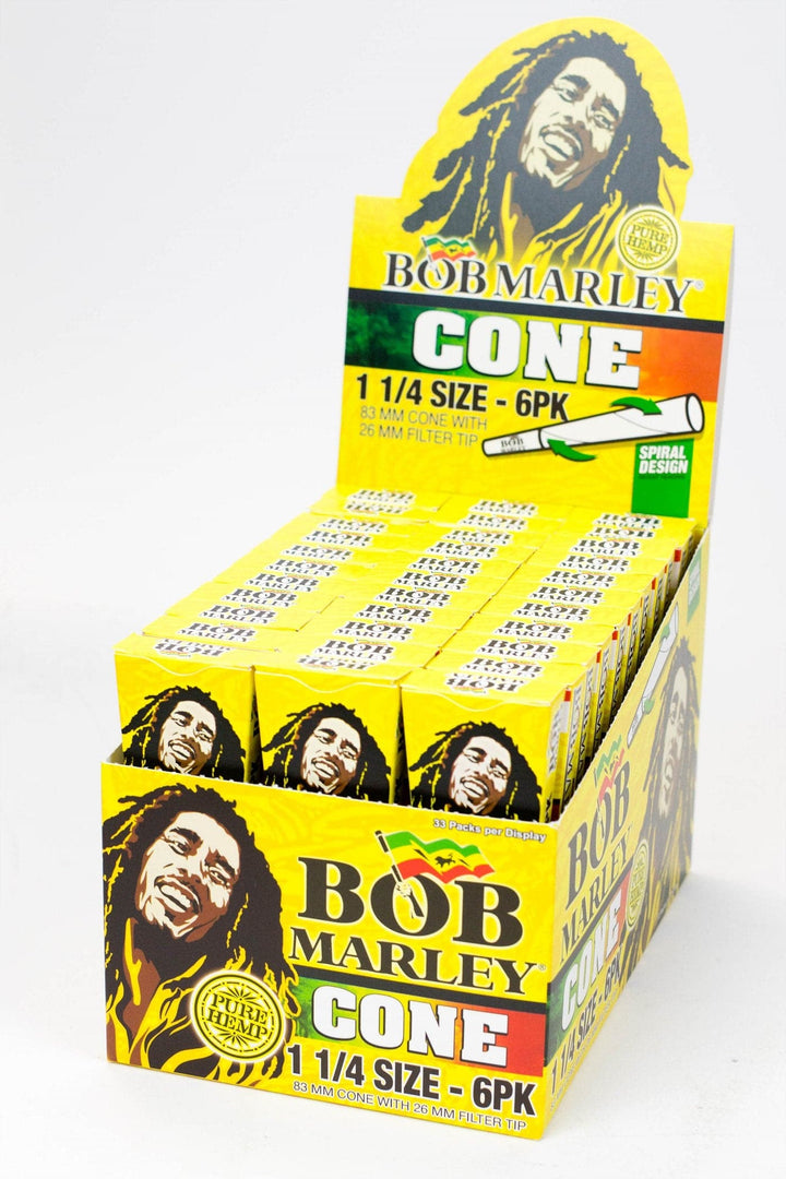 Bob Marley 1 1/4 Pure hemp Pre-rolled cone Box of 33
