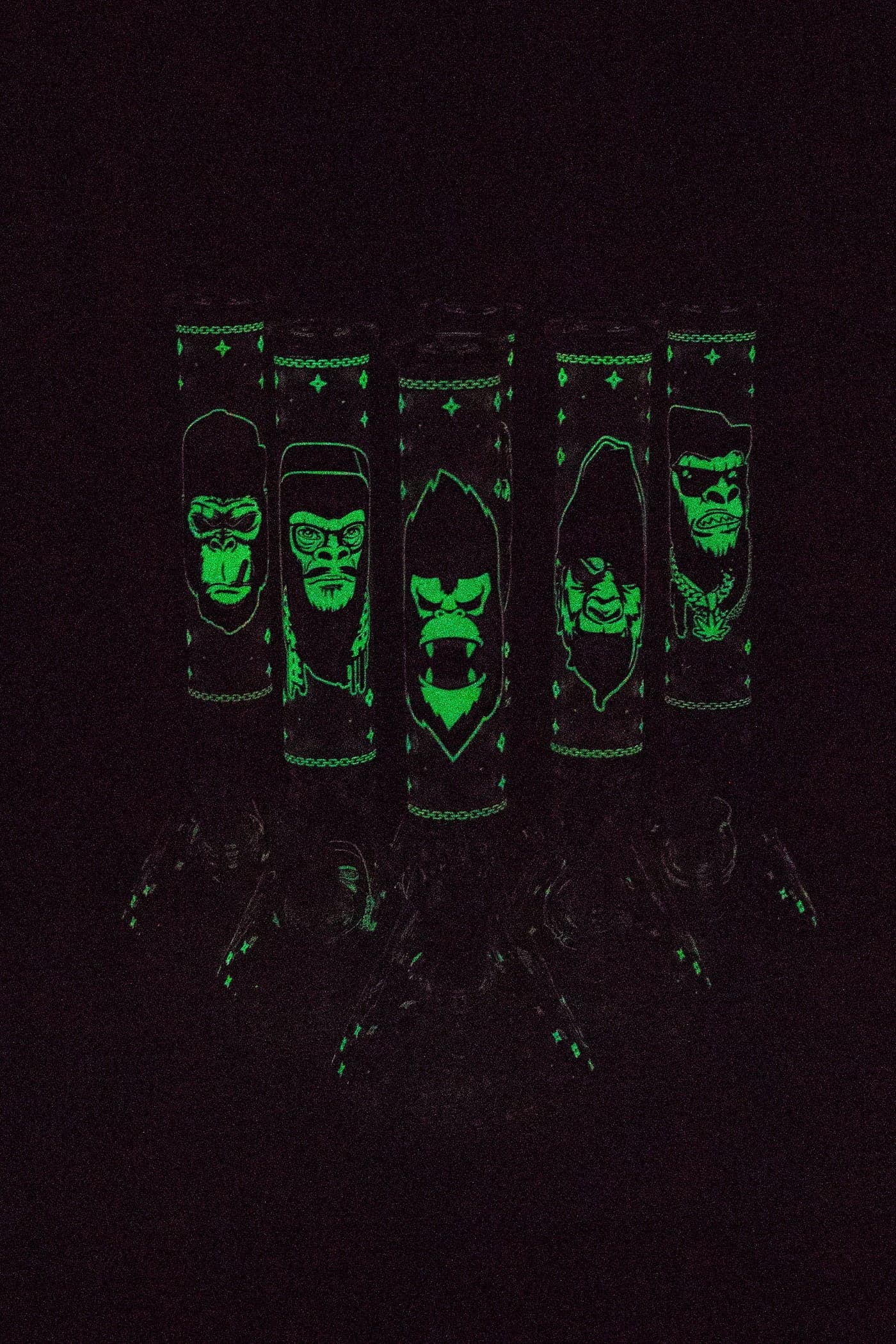 Gorilla glass water bong-Glow in the dark_6