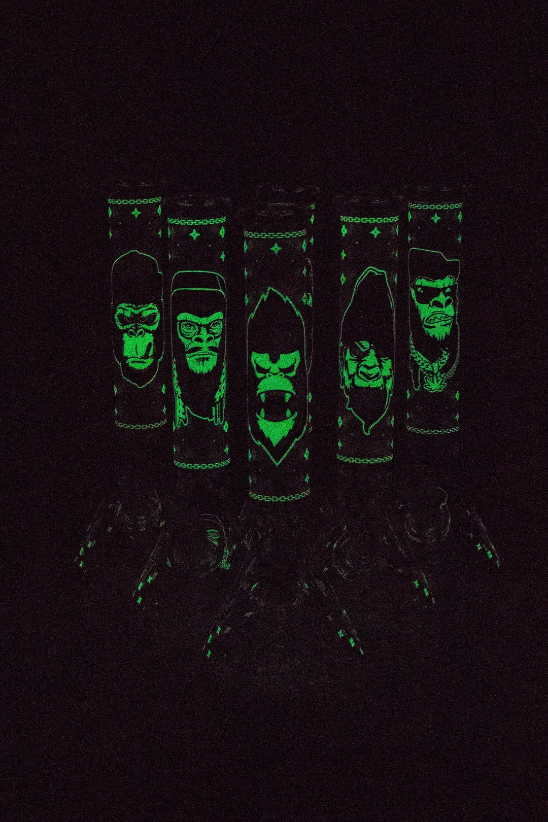 Gorilla glass water bong-Glow in the dark_6