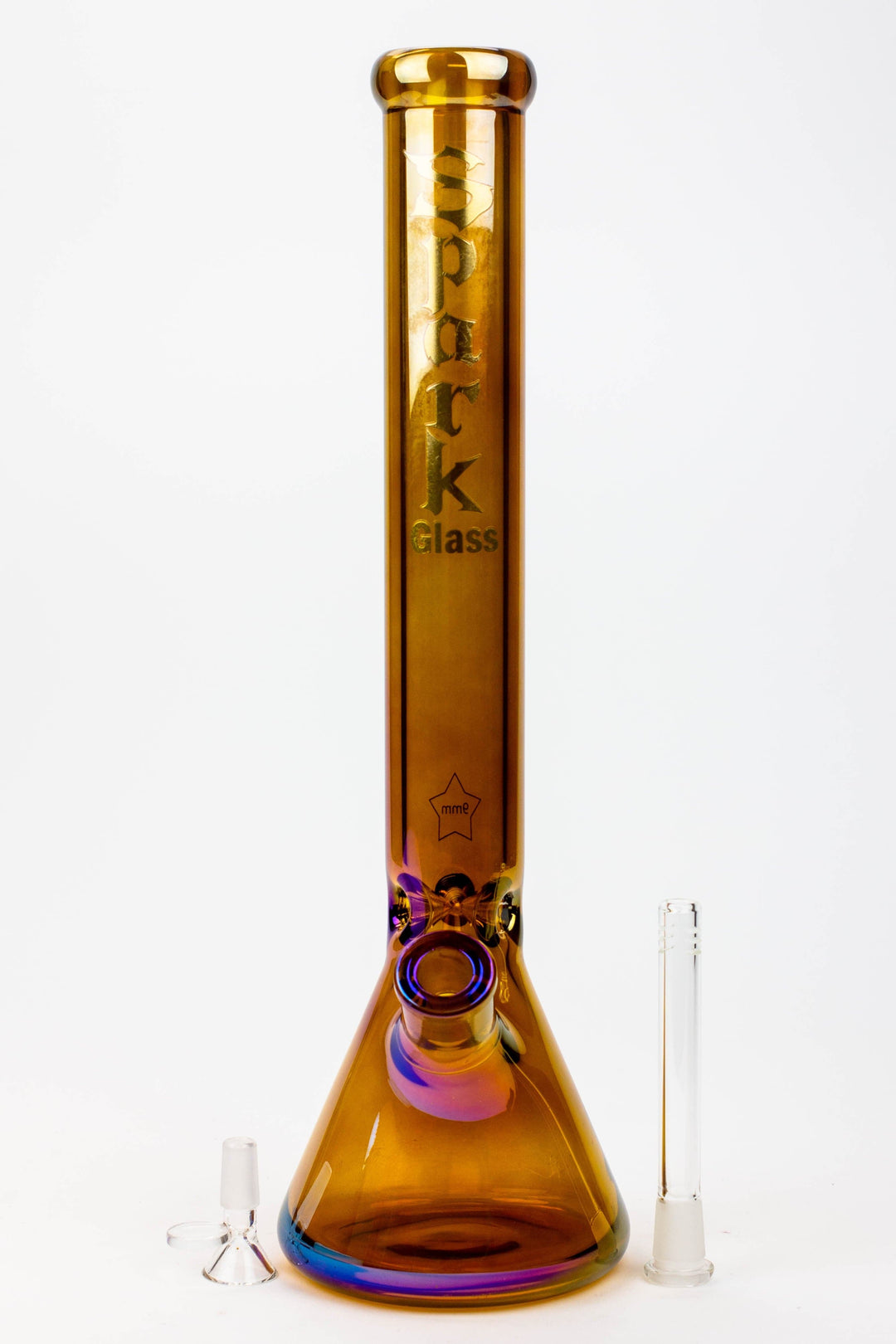 SPARK Electroplated glass beaker bong_14