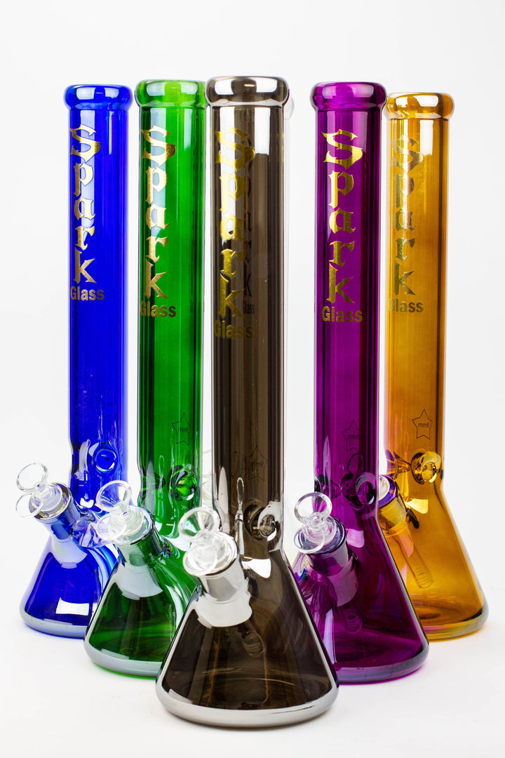 SPARK Electroplated glass beaker bong_0