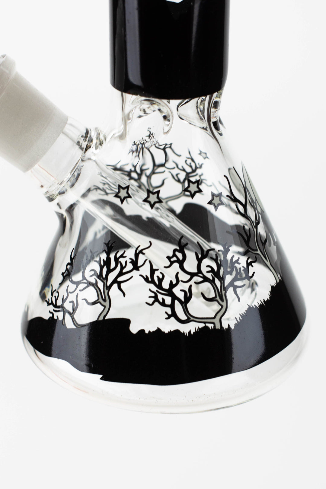 Glow in the dark beaker glass water bong_7