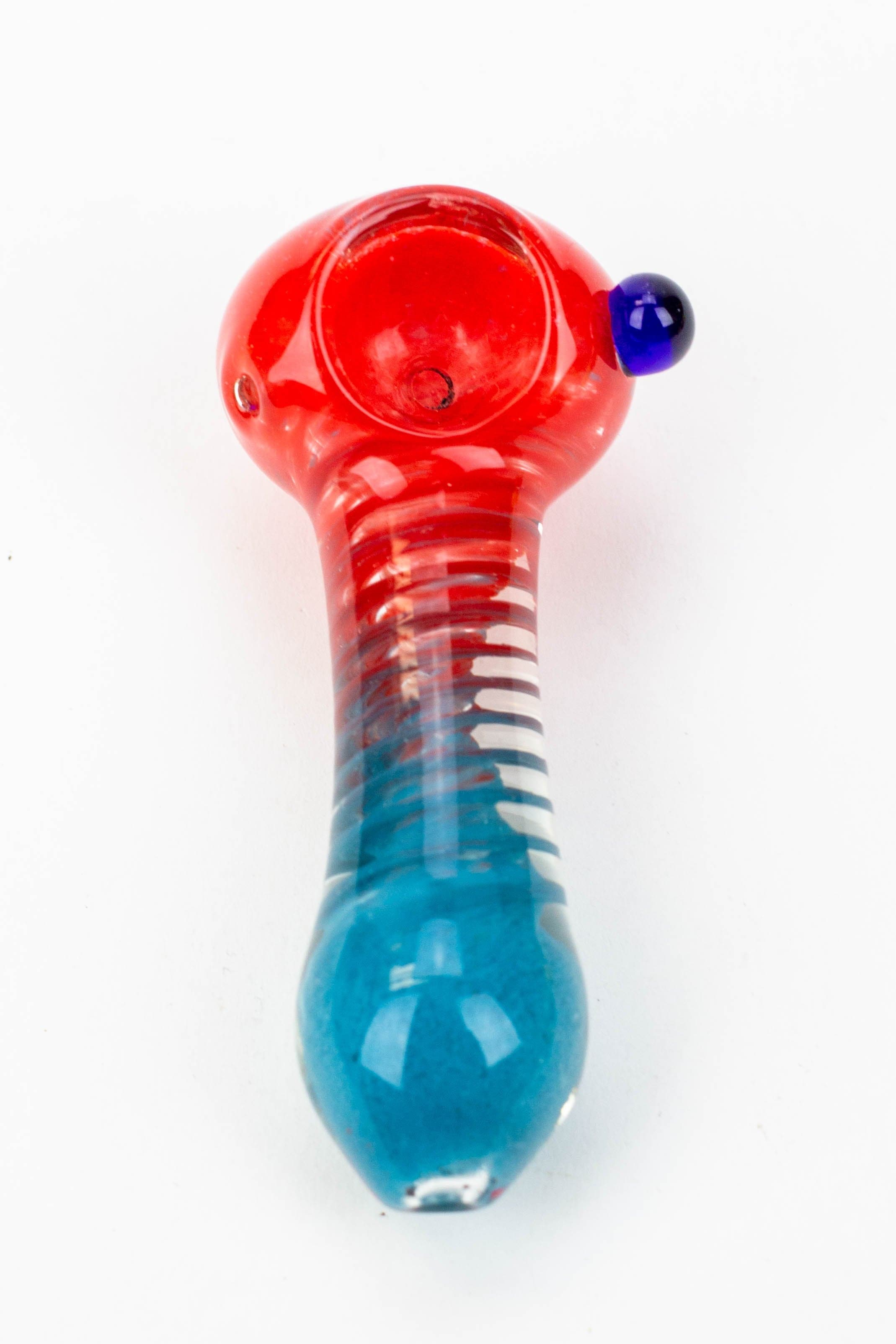 Soft glass hand pipe 3.5"_3