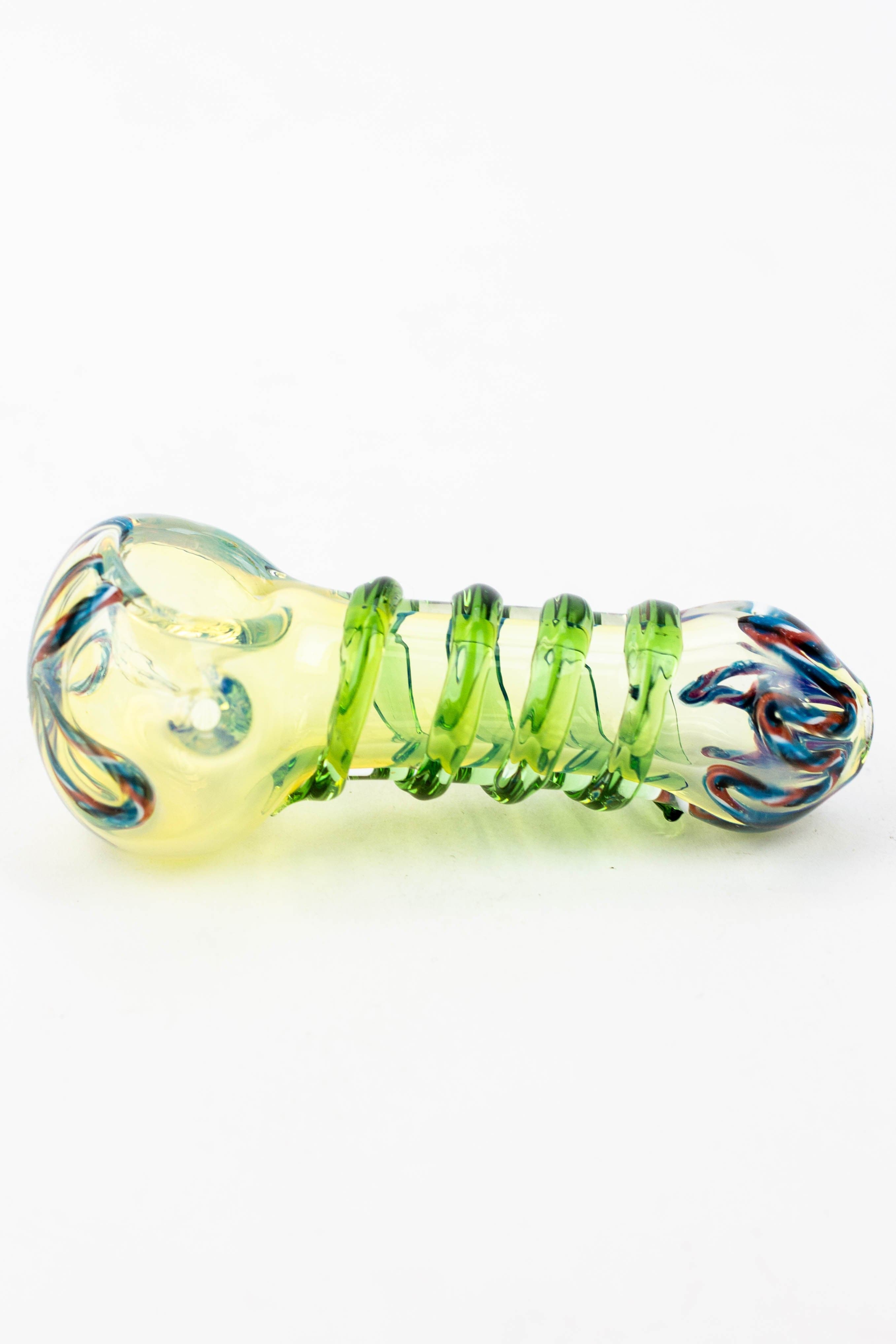 Soft glass hand pipe  3.5"_3