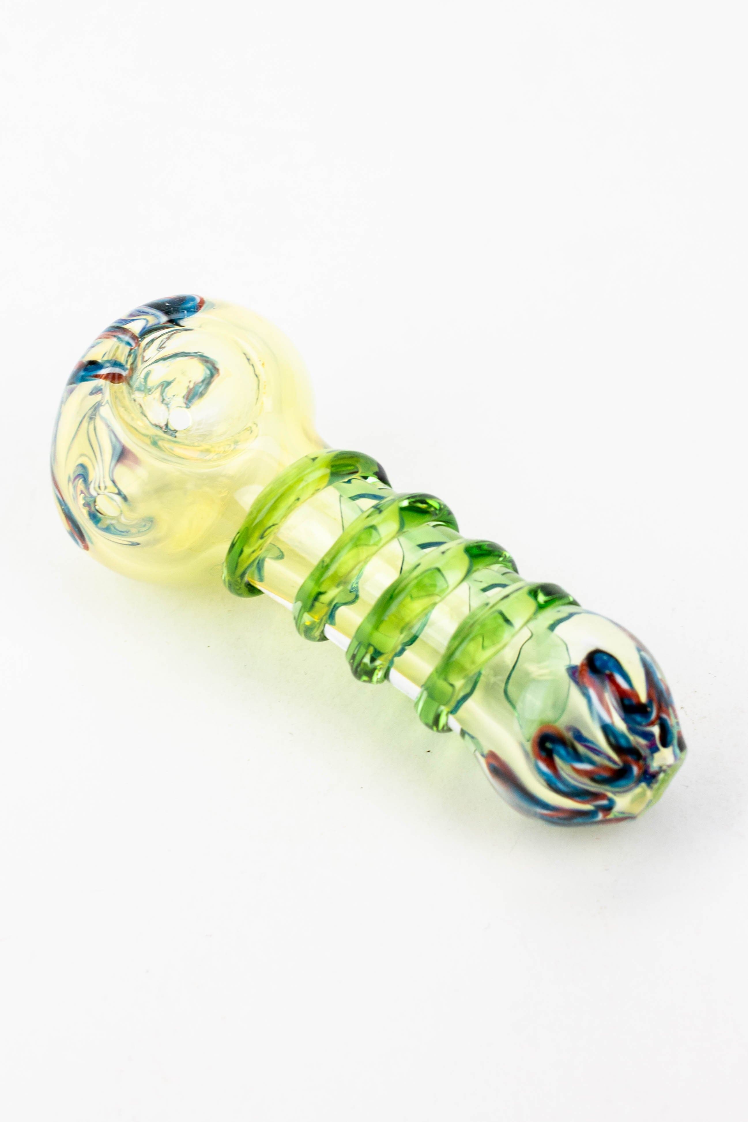 Soft glass hand pipe  3.5"_1