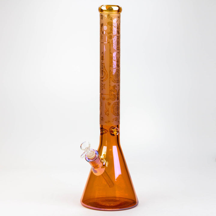 Genie Electroplated glass beaker bong_10