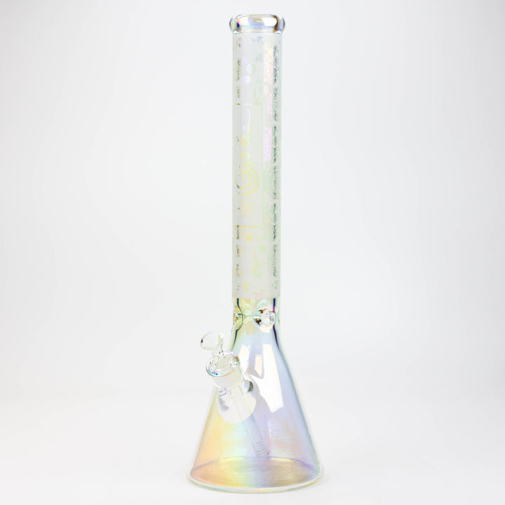 Genie Electroplated glass beaker bong_11