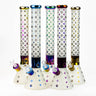 17.5"  Luxury Pattern 7 mm frosted glass beaker bong