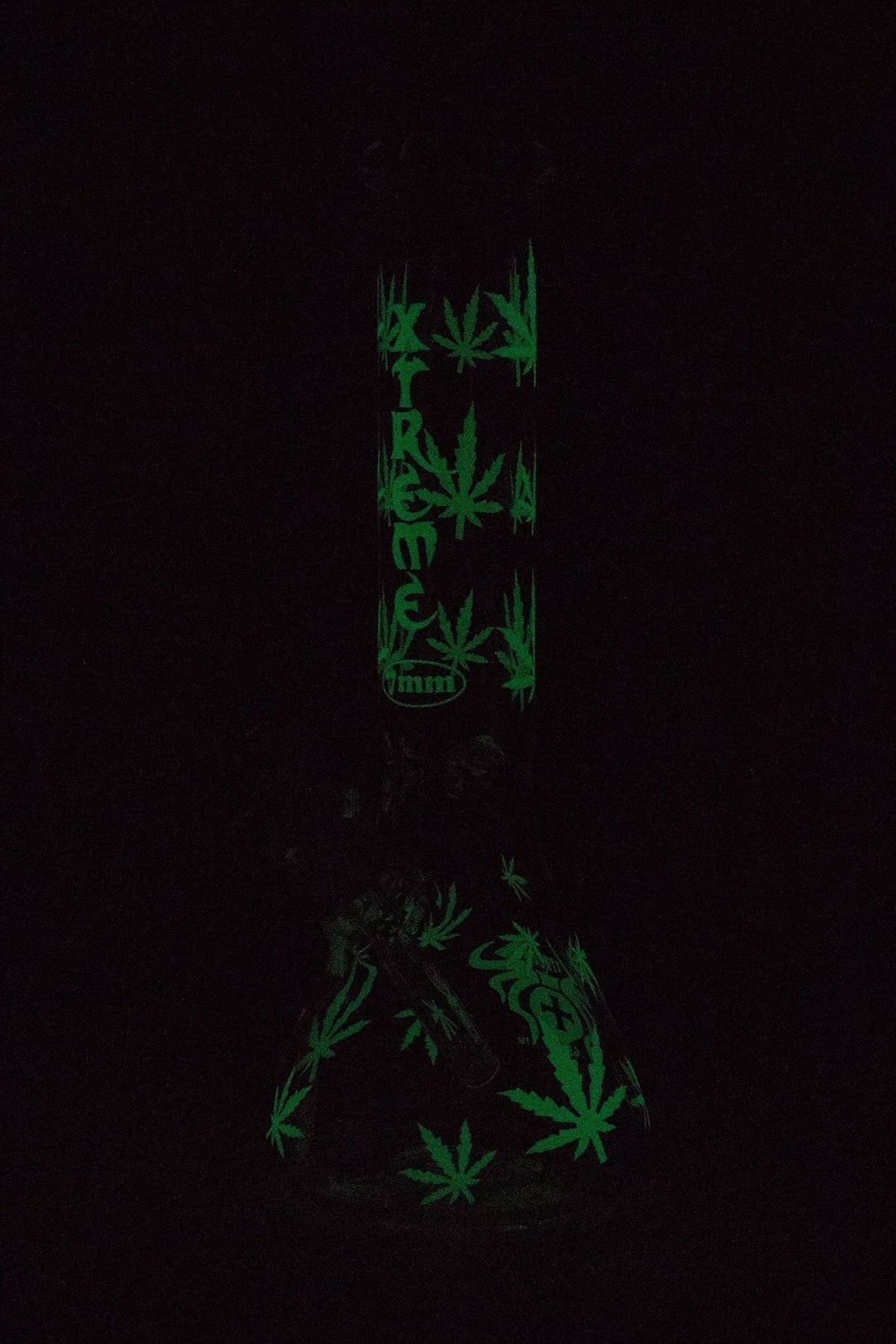 Leaf Electroplated Glass beaker Bong