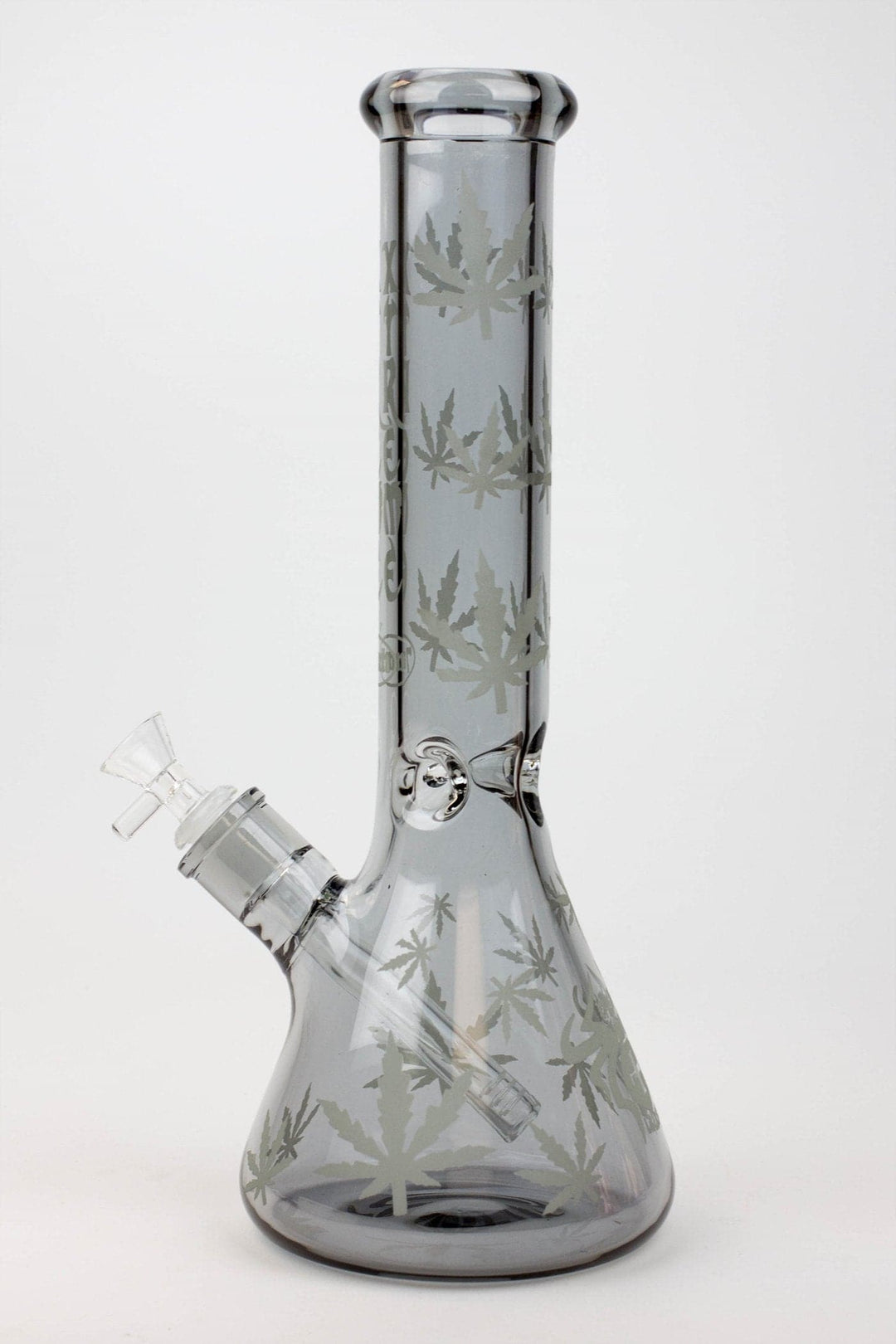 Leaf Electroplated Glass beaker Bong
