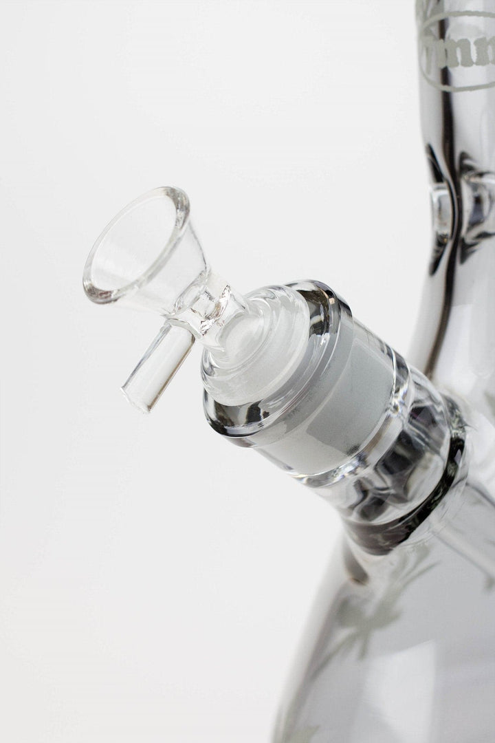 Leaf Electroplated Glass beaker Bong