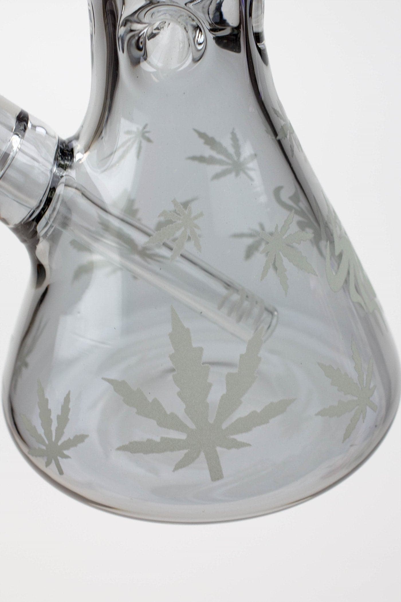 Leaf Electroplated Glass beaker Bong