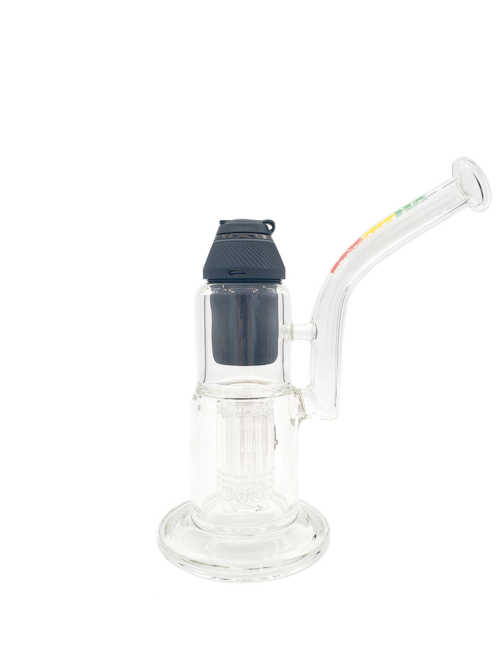 Antidote Glass Puffco Proxy 8" Tree Perc Drip Rig - (Assorted Labels)