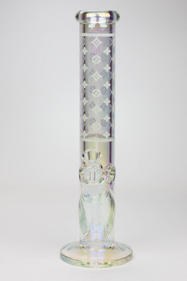 Luxury logo classic electroplated straight tube water pipes