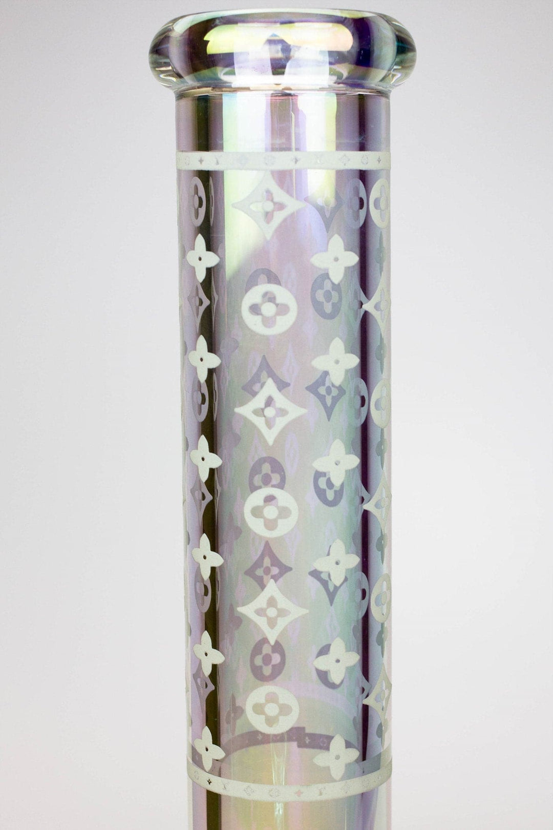Luxury logo classic electroplated straight tube water pipes