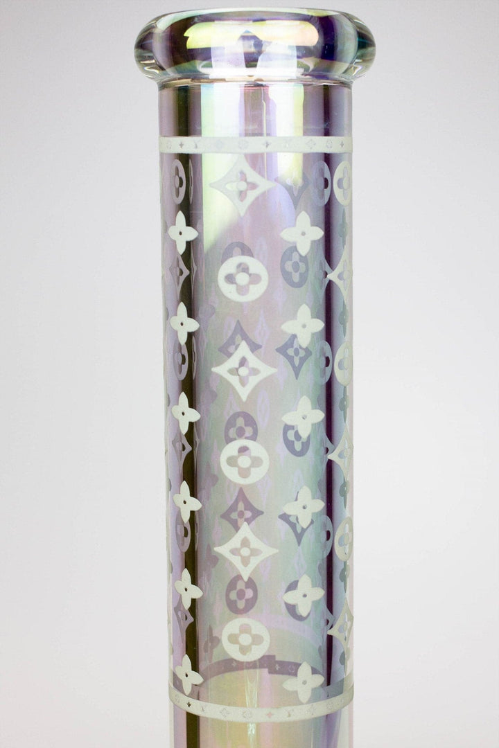 Luxury logo classic electroplated straight tube water pipes