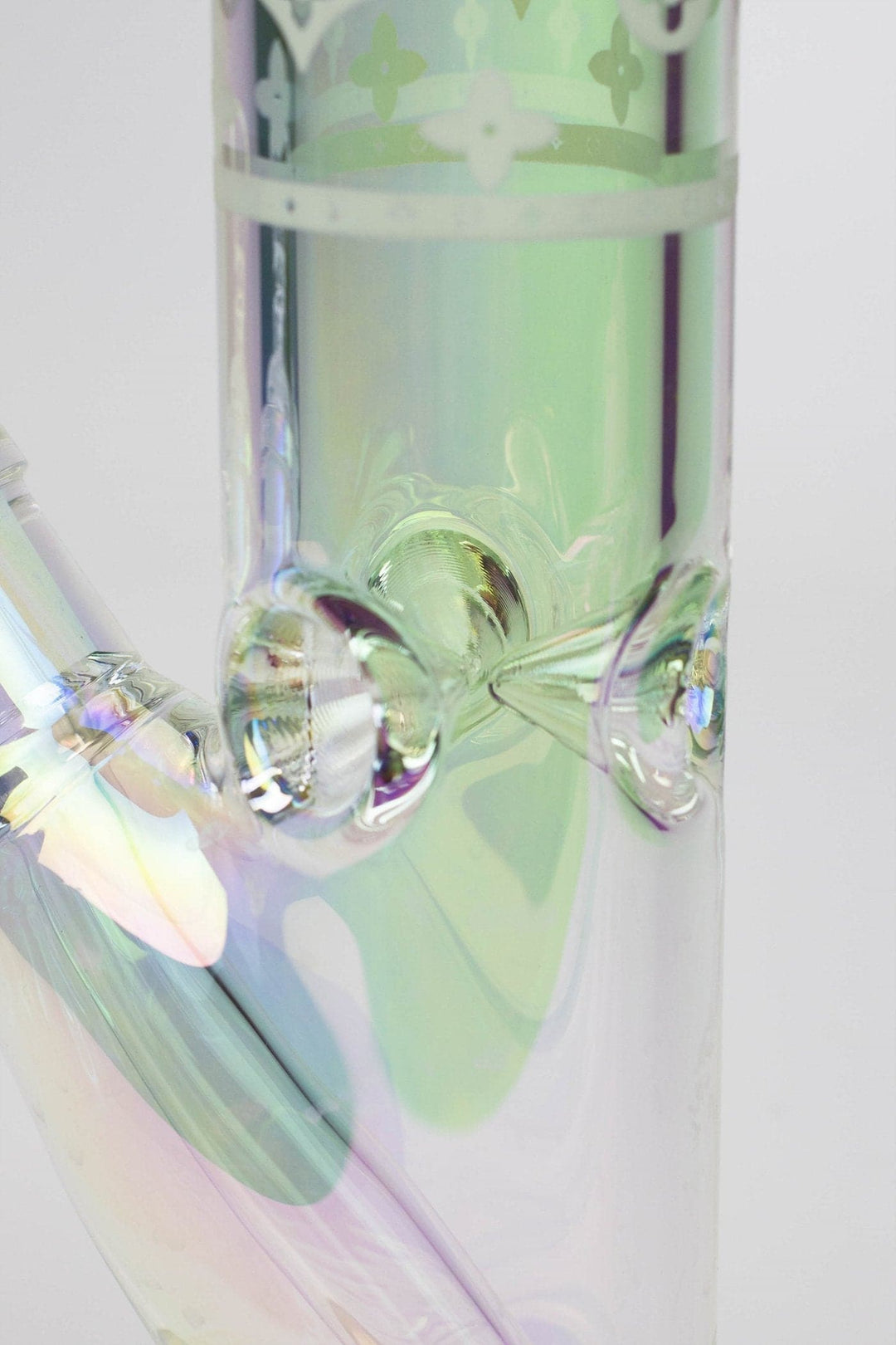 Luxury logo classic electroplated straight tube water pipes