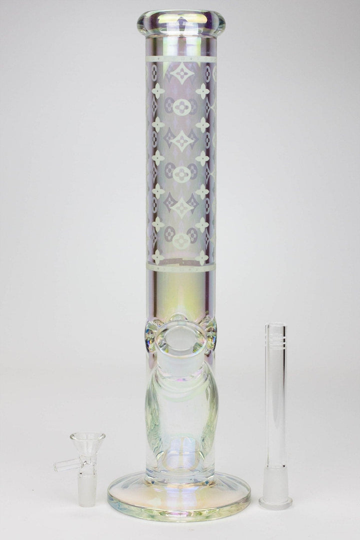 Luxury logo classic electroplated straight tube water pipes