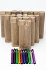 Walnut Dugout with Anodized Spring One hitter box of 10