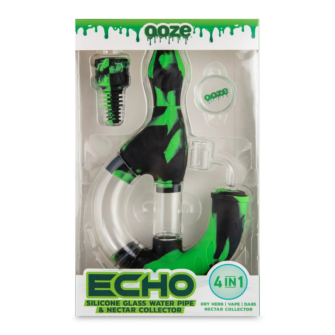 Ooze Echo Silicone Water Pipes, Dab Rig & Dab Straw_5