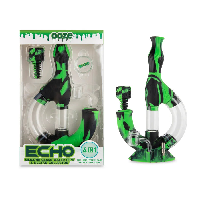 Ooze Echo Silicone Water Pipes, Dab Rig & Dab Straw_4