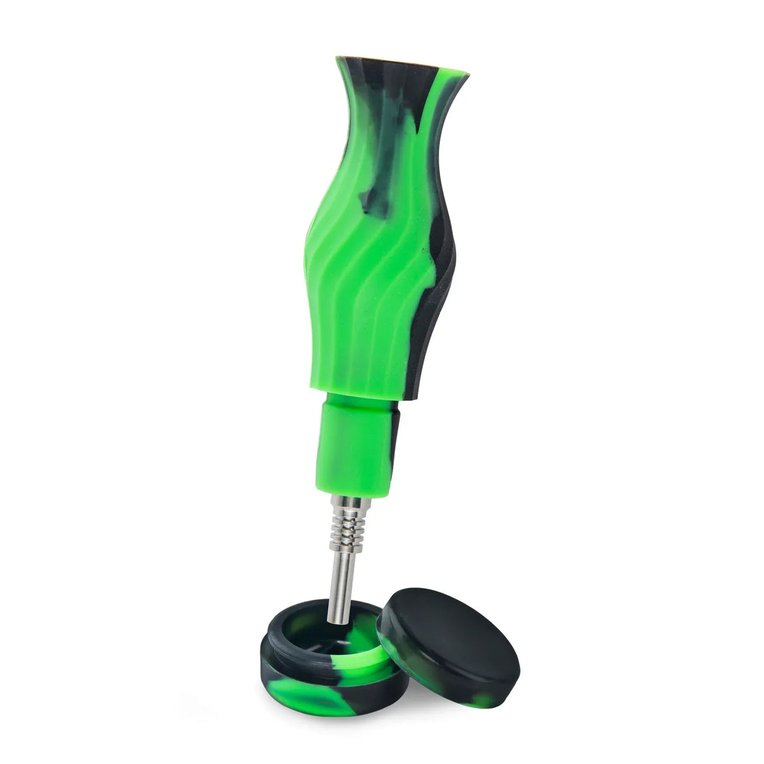 Ooze Echo Silicone Water Pipes, Dab Rig & Dab Straw_1