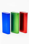 Metal dugout with one hitter