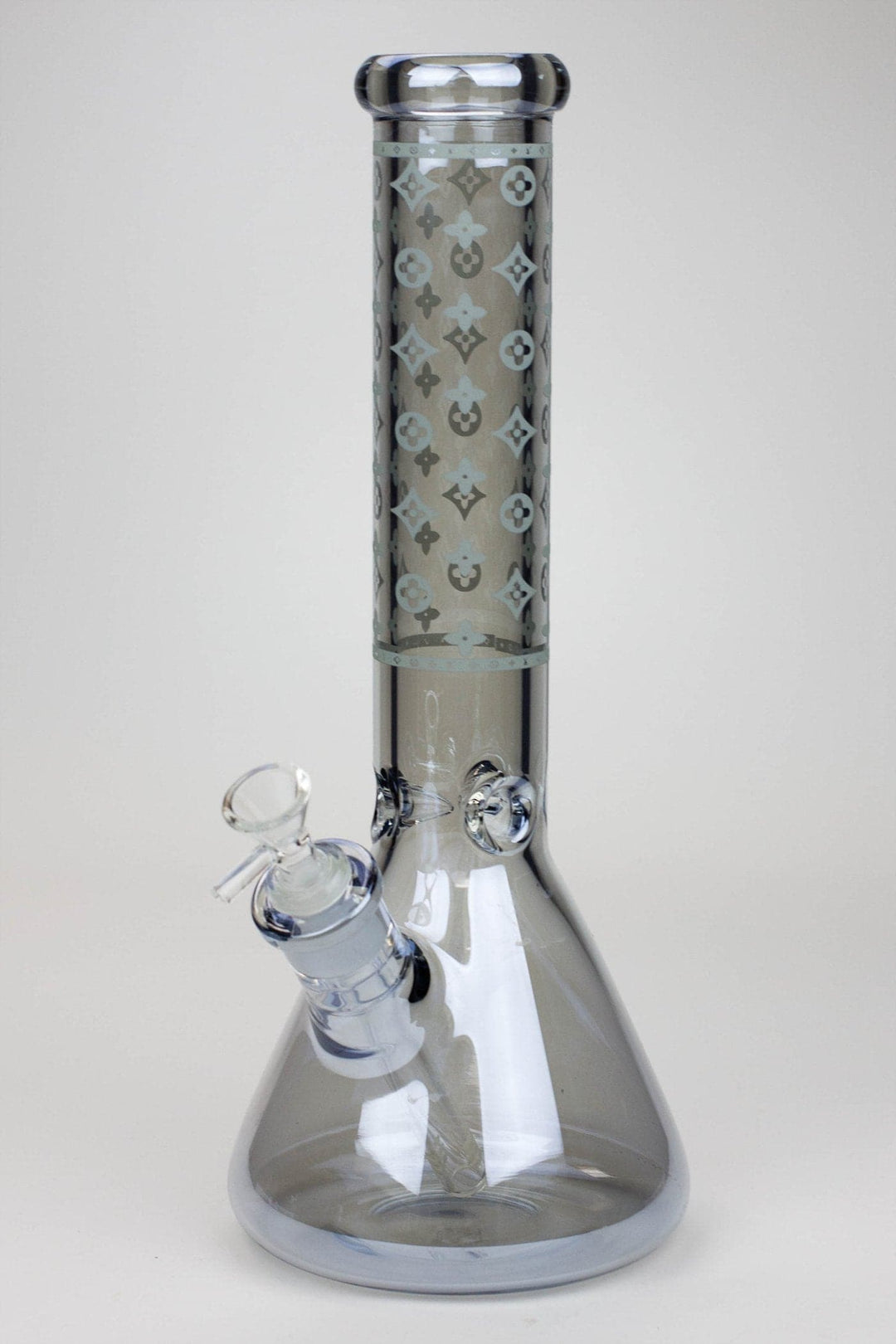 Luxury logo classic electroplated glass beaker water pipes_5