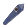 Quartz pipe lapis lazuli