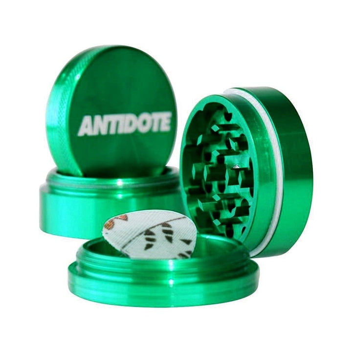 Antidote Grinders Green 4-piece Grinder 2.5"