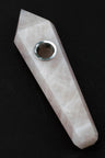 Acid secs pink rose quartz smoking pipe