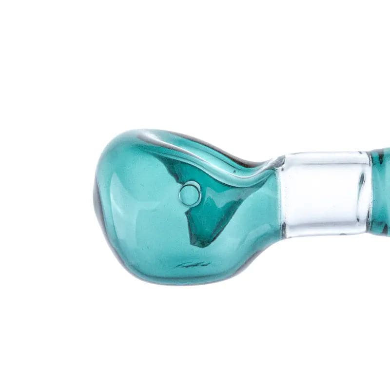 Blue Glass Tobacco Spoon Pipe