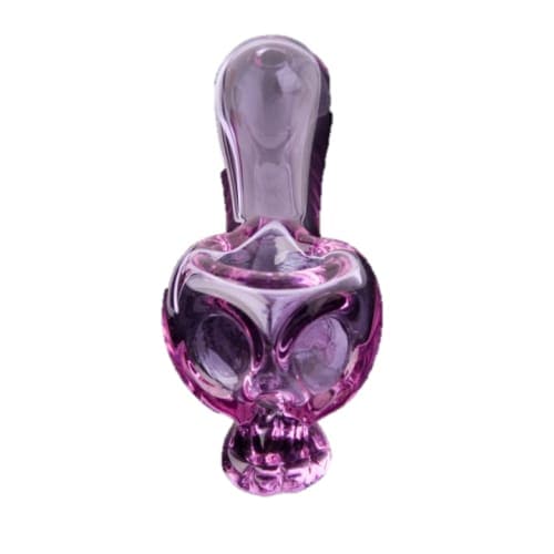 Bone Head Skull Glass Pipe - Embrace Mortality In Style