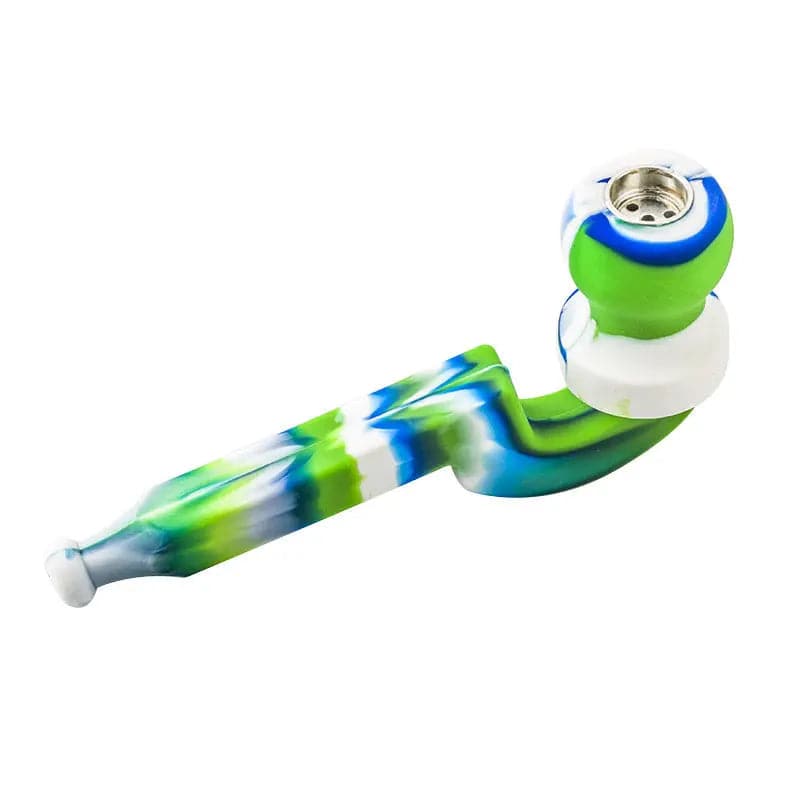 Camouflage Silicone Sherlock Weed Pipe (Random Color)
