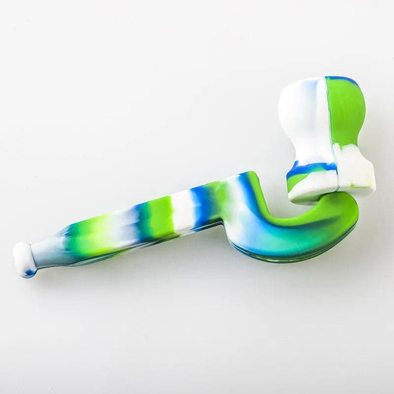 Camouflage Silicone Sherlock Weed Pipe (Random Color)