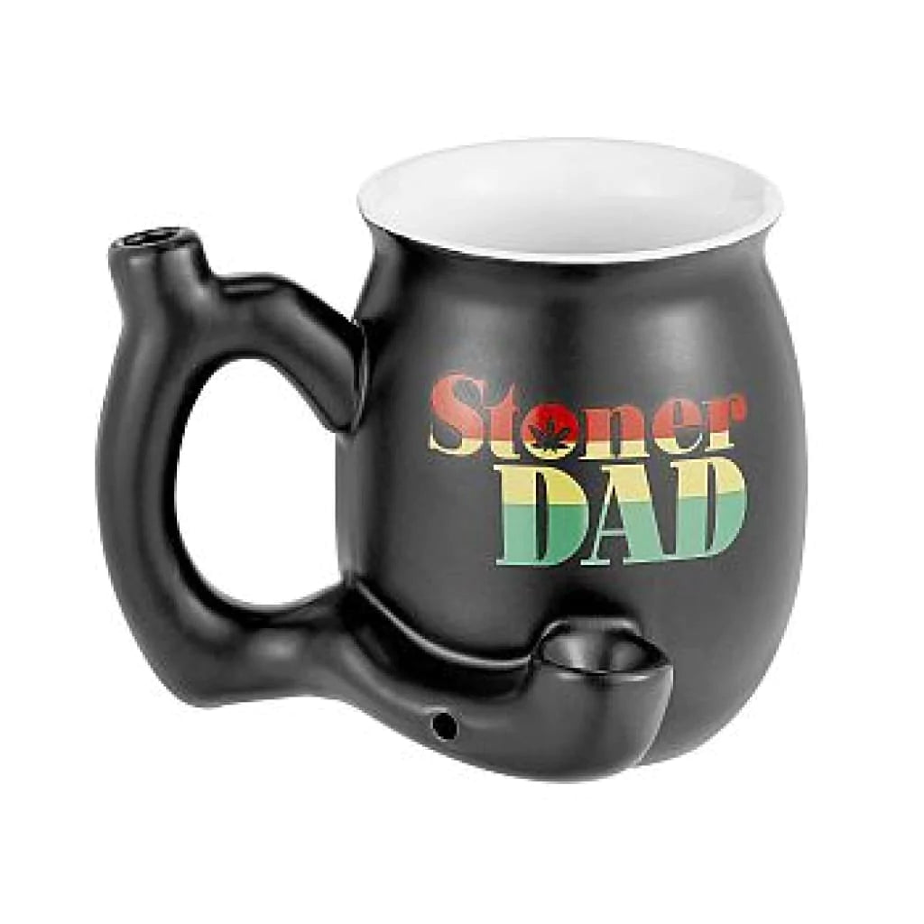 Ceramic Matte Black Stoner Dad Roast And Toast Mug