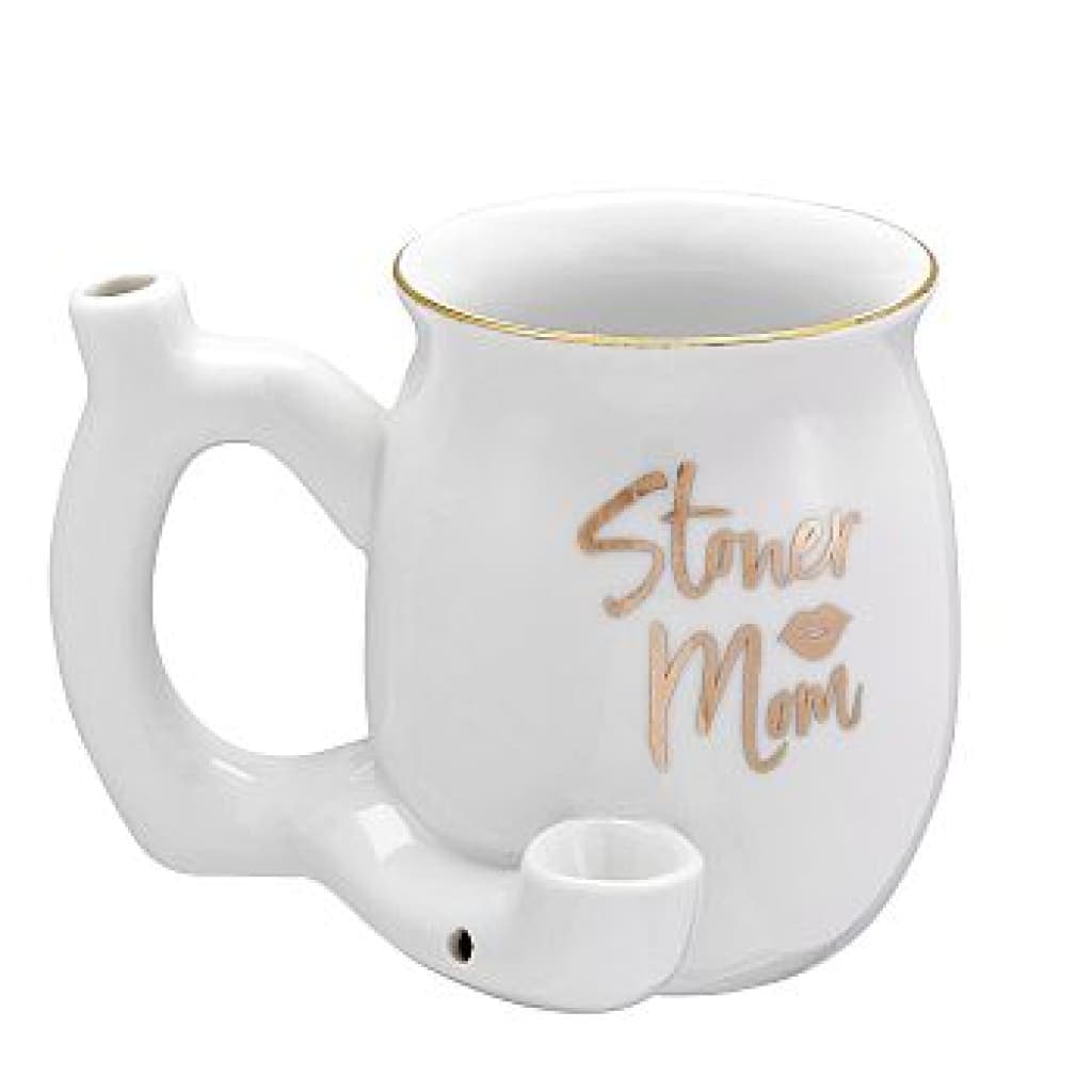 Ceramic Stoner Mom White Mug
