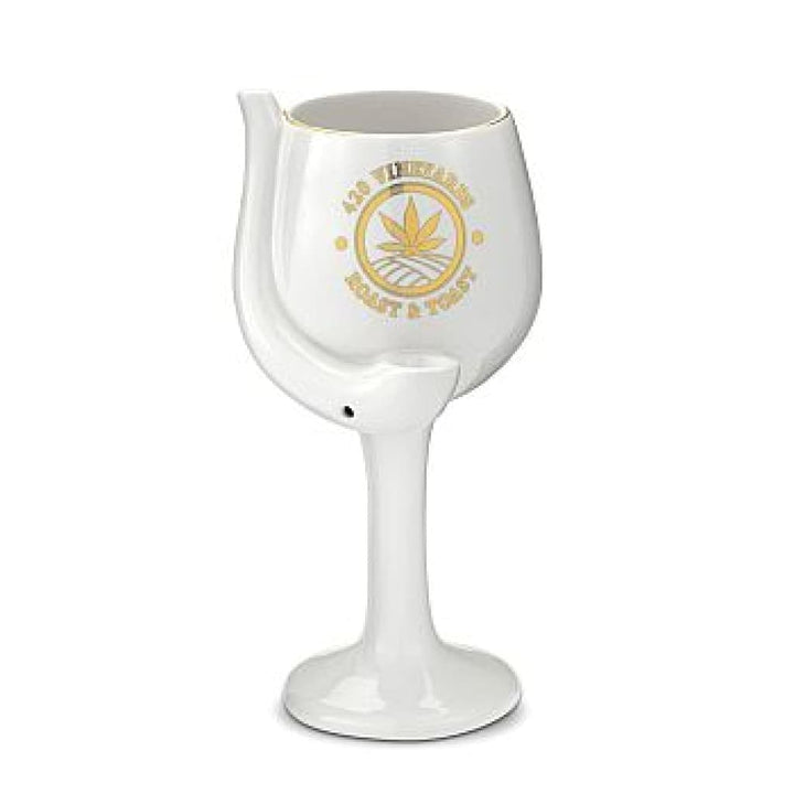 Ceramic Wine Glass Pipe 420 Vineyards - Roast &