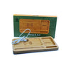 Afghan Hemp Bamboo Rolling Tray with Wireless Charging Panel