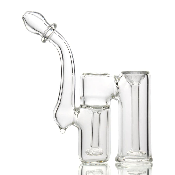 Clear Glass Double Chamber Bubbler