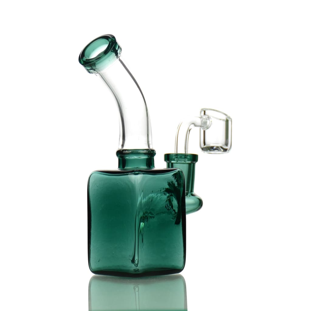 Compact 5" Cube Rig With 14mm Banger Water Pipe
