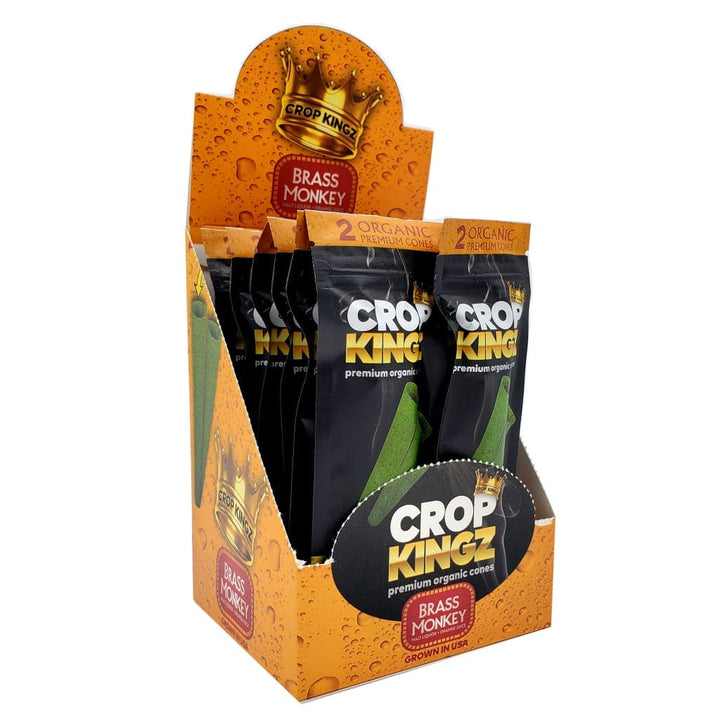 Crop Kingz Premium Hemp King Size Cones - Brass