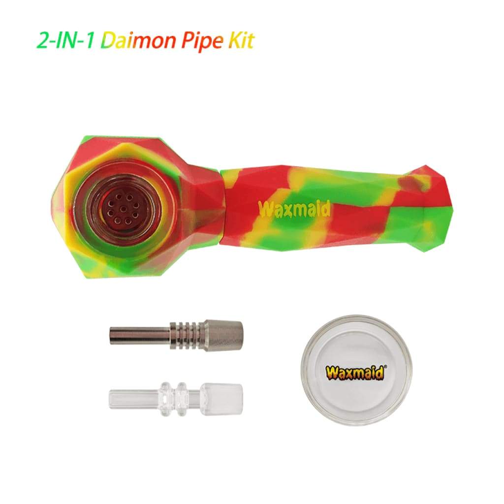 Pipes Best Rasta Silicone Nectar Collector for Dab