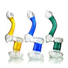 Diamond Glass Bubbler with Downward Sloping Neck and Carb Hole