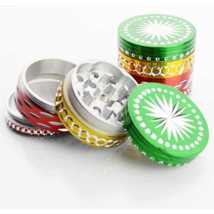Diamond Cut Rasta Grinder with Sharp Precision Teeth