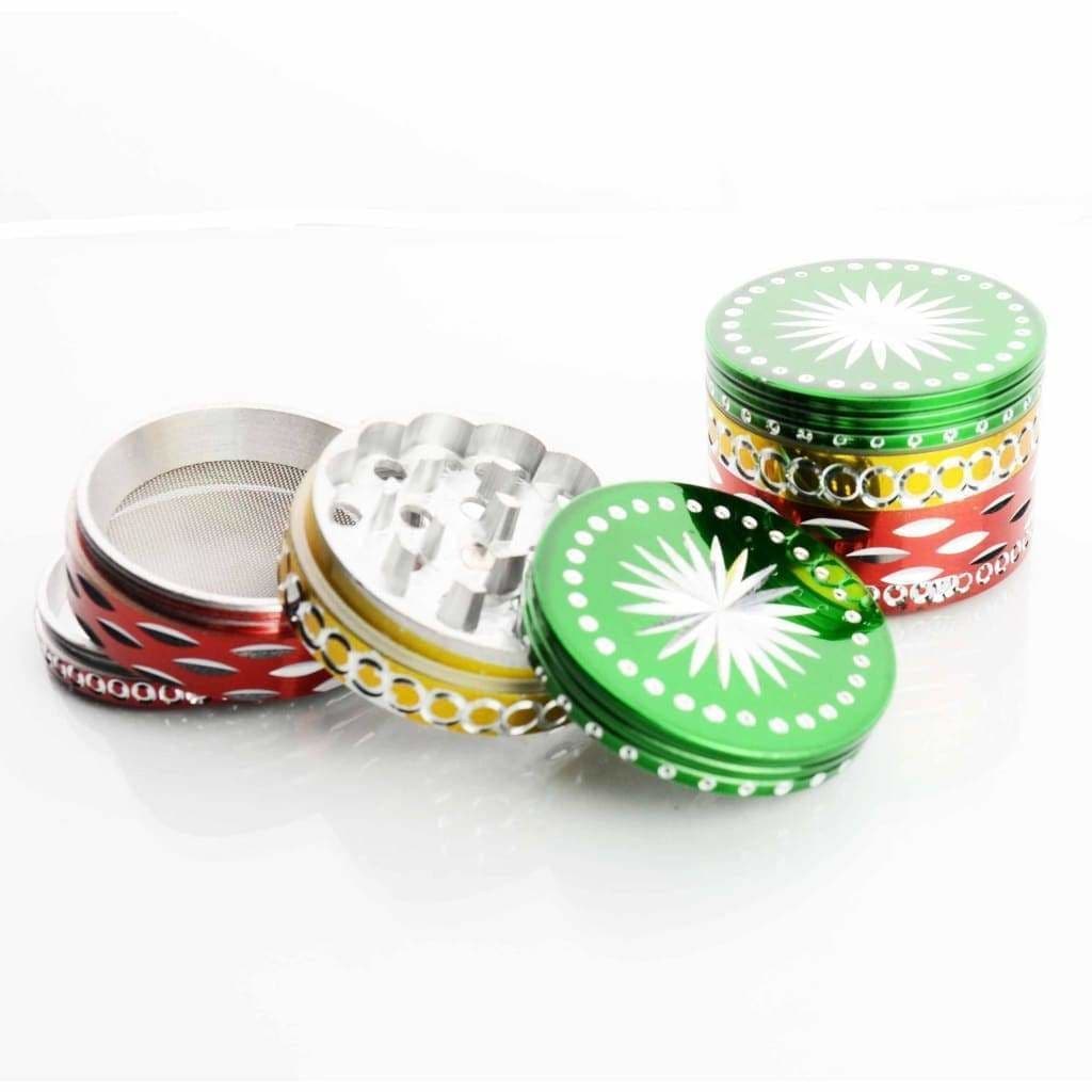 Diamond Cut Rasta Grinder with Sharp Precision Teeth