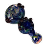 Electric Double Spoon Marble Double Spoon Pipe Fumed Glass 5 Inch