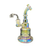 Electroplated Dab Rig with Fixed Downstem and Optional Quartz Banger